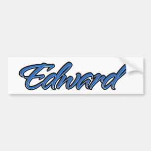 Edward Name blue Aufkleber Sticker Autoaufkleber