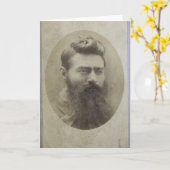 Edward (Ned) Kelly, Alter 25 Karte (Gelbe Blume)