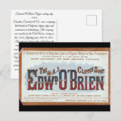 Edward O'Brien Clipper 1900 Postkarte (Vorne/Hinten)