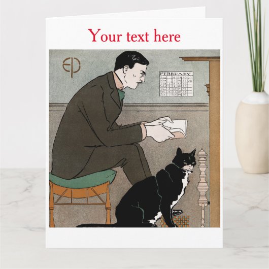 Edward Penfield Faltenkarte Karte (Vorderseite)