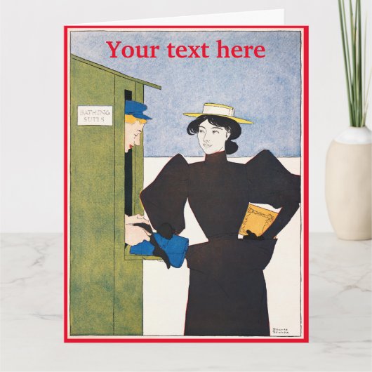 Edward Penfield Faltenkarte Karte (Vorderseite)