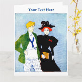 Edward Penfield Faltenkarte Karte (Gelbe Blume)