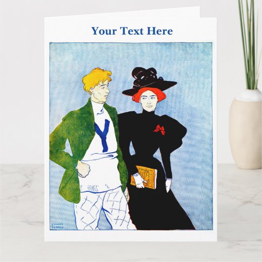 Edward Penfield Faltenkarte Karte (Vorderseite)