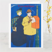 Edward Penfield Karte (Gelbe Blume)