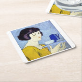 Edward Penfield Rechteckiger Pappuntersetzer (angewinkelt)