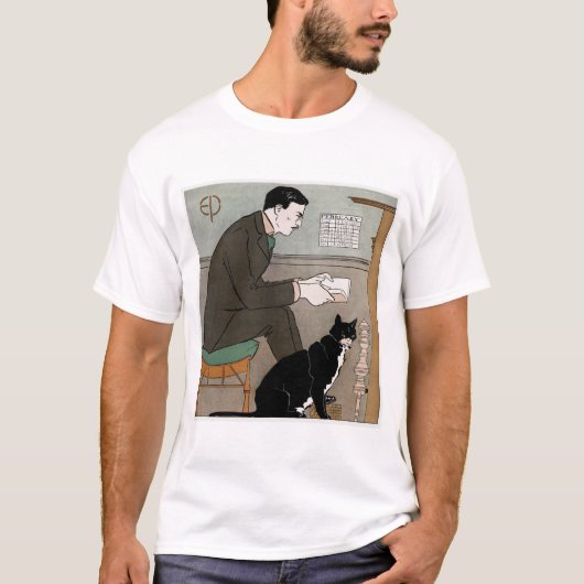 Edward Penfield Self-Portrait (1898) von Edward Pe T-Shirt (Vorderseite)