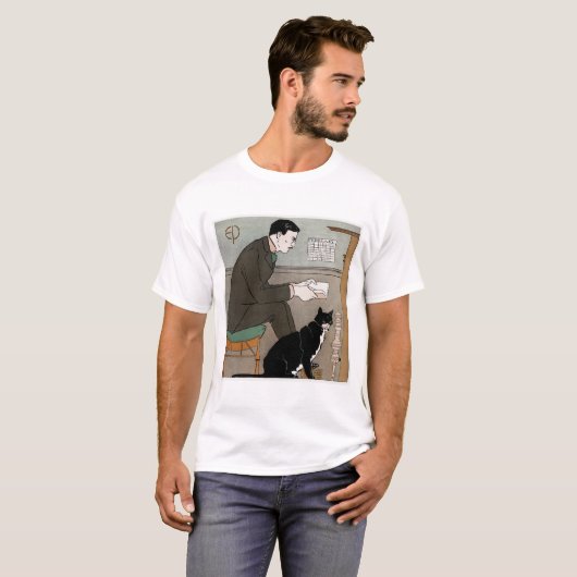 Edward Penfield Self-Portrait (1898) von Edward Pe T-Shirt (Vorne ganz)