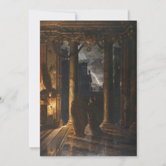 Edward Poynter - Die Iden des März Einladung (Vorderseite)