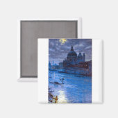 Edward Poynter Moonlight in Venedig Magnet (Vorderseite/Rückseite)