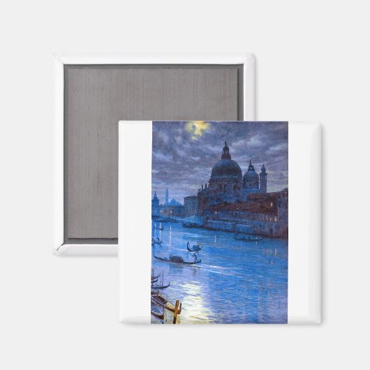 Edward Poynter Moonlight in Venedig Magnet (Vorderseite/Rückseite)