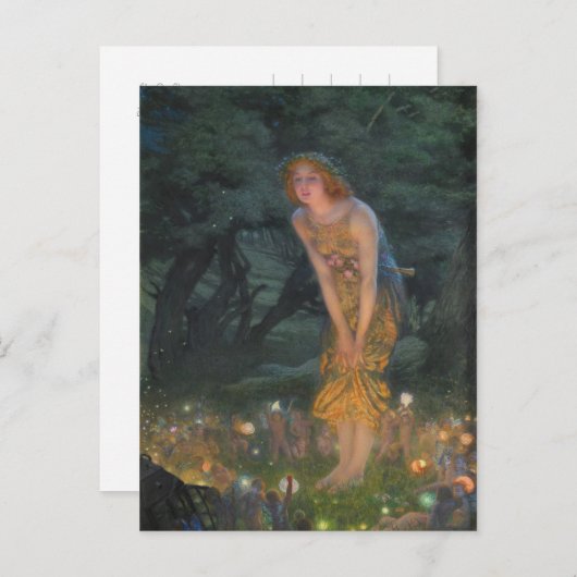 Edward Robert Hughes Midsommer Eve CC1101 Postkarte (Vorne/Hinten)