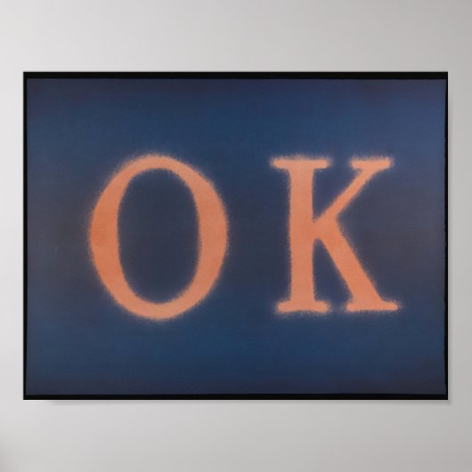 Edward Ruscha - OK (Staat I) - 1990 Poster (Vorne)