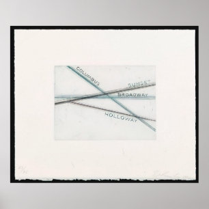 Edward Ruscha - Sonnenuntergang (aus Los Francisco Poster
