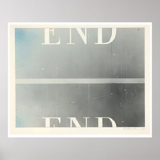 Edward Ruscha - The End #53 - Pop-Art Poster (Vorne)