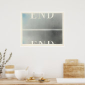 Edward Ruscha - The End #53 - Pop-Art Poster (Küche)
