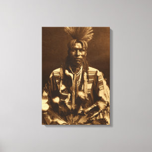Edward S Curtis A Piegan Dandy Leinwanddruck