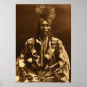 Edward S Curtis A Piegan Dandy Poster (Vorne)