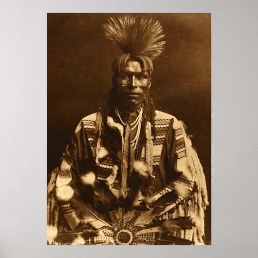 Edward S Curtis A Piegan Dandy Poster (Vorne)