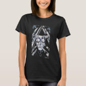 Edward Scissorhand animiert Edward Faces Big Ches T-Shirt (Vorderseite)