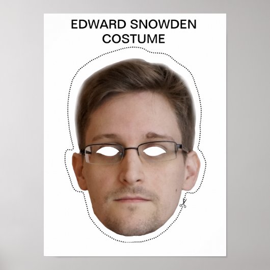 Edward Snowden Costume Poster (Vorne)