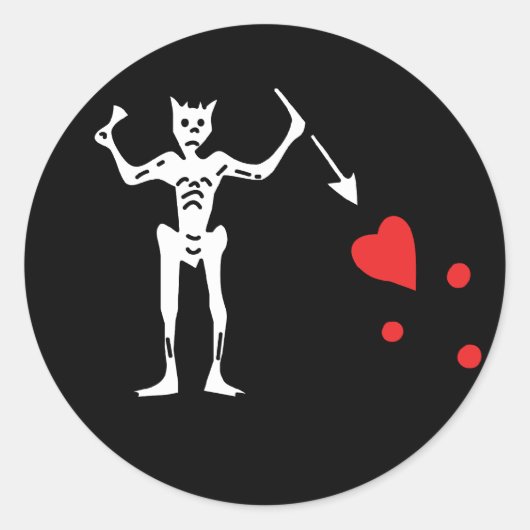 Edward Teach aka Blackbeard Aufkleber (Vorderseite)