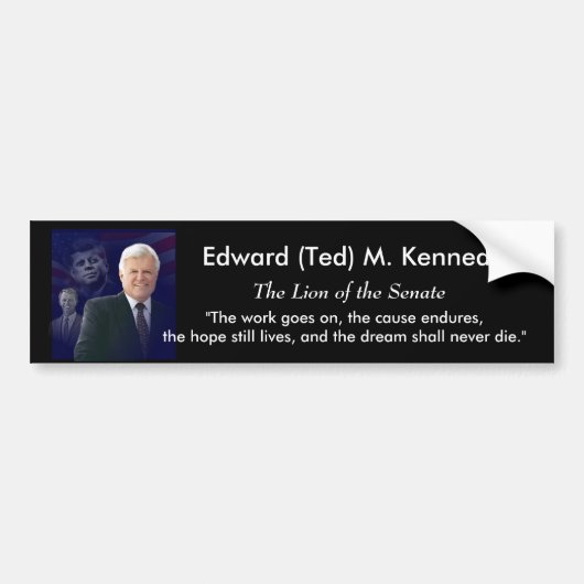 Edward (Ted) Kennedy - in Memorium Autoaufkleber (Vorne)