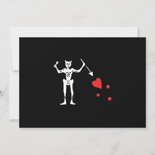 Edward unterrichten alias Blackbeard Einladungen (Vorderseite)