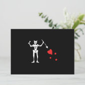 Edward unterrichten alias Blackbeard Einladungen (Stehend Vorderseite)