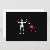 Edward unterrichten alias Blackbeard Einladungen (Vorne/Hinten)