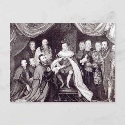 Edward VI. Gewährung der Charta Postkarte (Vorderseite)