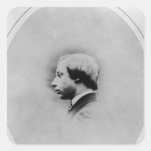 Edward VII, 1860 Quadratischer Aufkleber