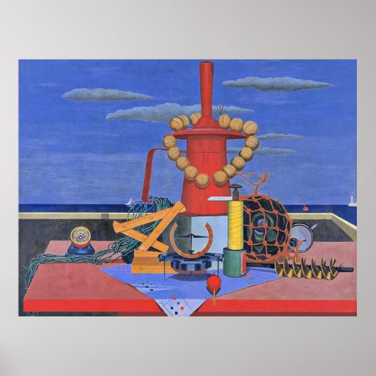 Edward Wadsworth painting, Regalia Poster (Vorne)