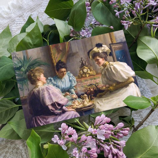 Edwardian Afternoon Tea Postkarte