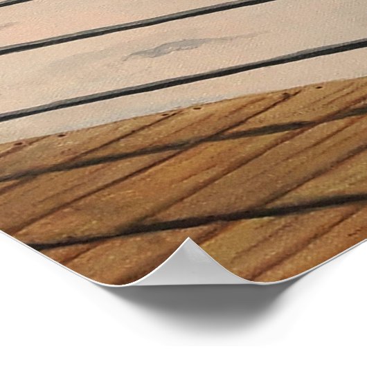 Edwardian Beach Scene Poster (Ecke)