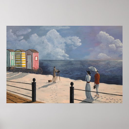 Edwardian Beach Scene Poster (Vorne)