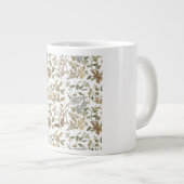 Edwardian Botanical Wallpaper Heritage Revival Jumbo-Tasse (Vorderseite Rechts)