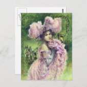Edwardian Dancer Postcard Postkarte (Vorne/Hinten)