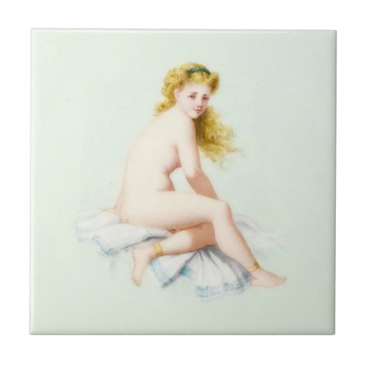 Edwardian Era Blonde Doll Fliese (Vorderseite)