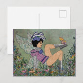 Edwardian Fairy Postkarte (Vorne/Hinten)