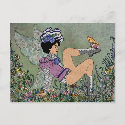 Edwardian Fairy Postkarte (Vorderseite)