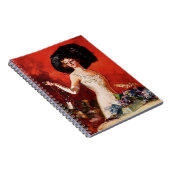 Edwardian Glamour-Mädchen Notizblock (Rechte Seite)