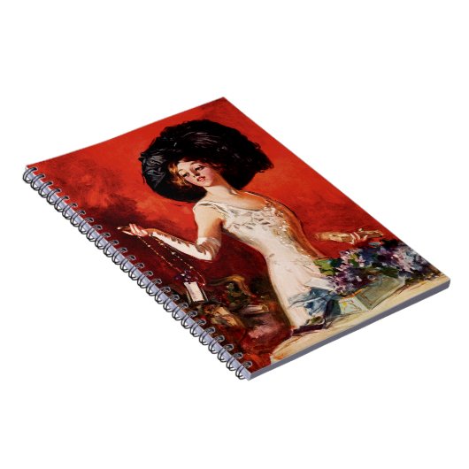 Edwardian Glamour-Mädchen Notizblock (Rechte Seite)