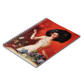 Edwardian Glamour-Mädchen Notizblock (Linke Seite)