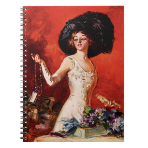 Edwardian Glamour-Mädchen Notizblock