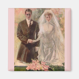 Edwardian Hochzeit 1906 Magnet