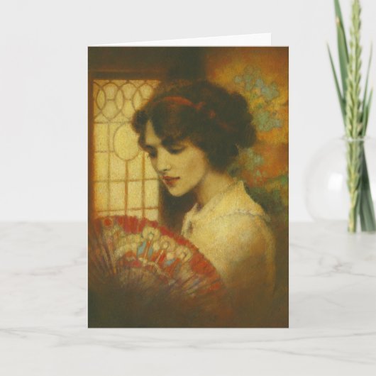 Edwardian Lady Greetings Card Karte (Vorderseite)