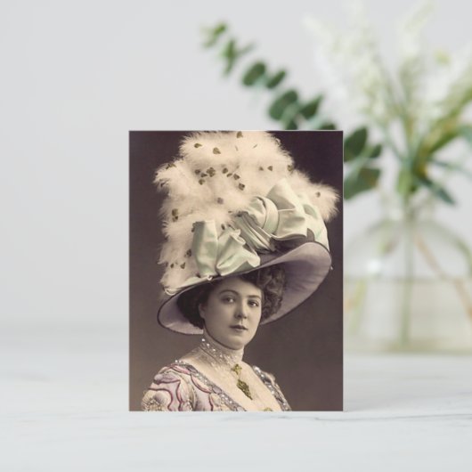 Edwardian Lady Postkarte (Stehend Vorderseite)