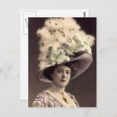Edwardian Lady Postkarte (Vorne/Hinten)