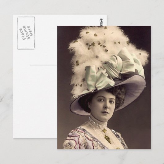 Edwardian Lady Postkarte (Vorne/Hinten)