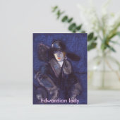 EDWARDIAN LADY POSTKARTE (Stehend Vorderseite)